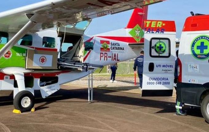 Novo avião do Governo do Estado realiza 44 atendimentos em dois meses