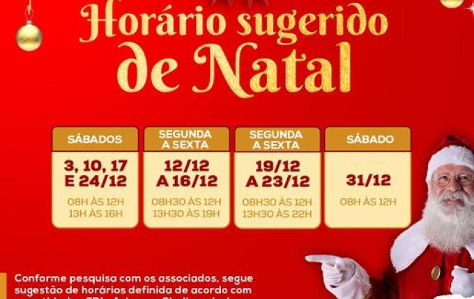 CDL de SMOeste divulga sugestão de horário para o final de ano no comércio