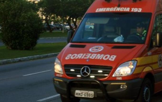 Motociclista sofre queda e é encaminhado ao hospital em Iporã do Oeste