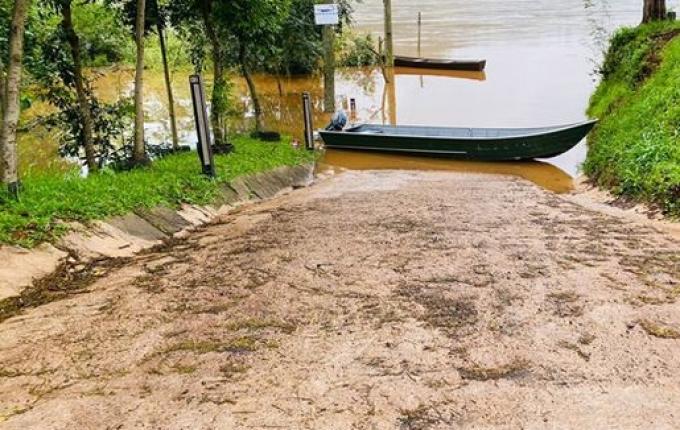 ITAPIRANGA: Nível do Rio Uruguai começa a baixar