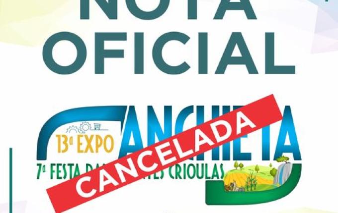 Expo Anchieta e Festa das Sementes São canceladas devido à rejeição de projeto