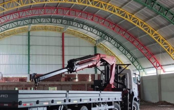 Ginásio do CEBEM deve ficar pronto até metade de 2024 em Cedro