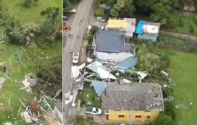 Tornado na Serra do RS foi o 2º em 15 dias e causou ventos de 100 km/h
