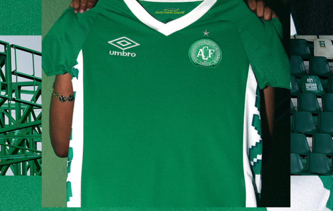 Umbro e Chape lançam novos uniformes em homenagem aos 105 anos de Chapecó