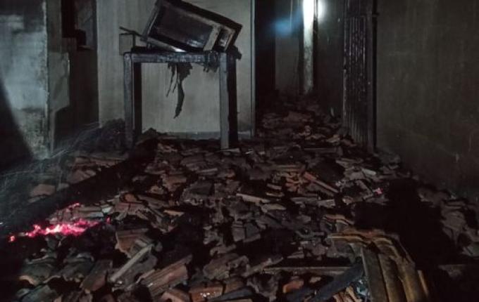 Morador passa mal em incêndio em casa de Tunápolis