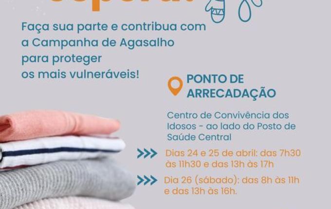 Campanha do Agasalho inicia nesta quinta em Guaraciaba