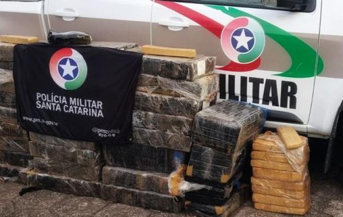 Polícia Militar apreende mais de 500 kg de maconha em Cunha Porã