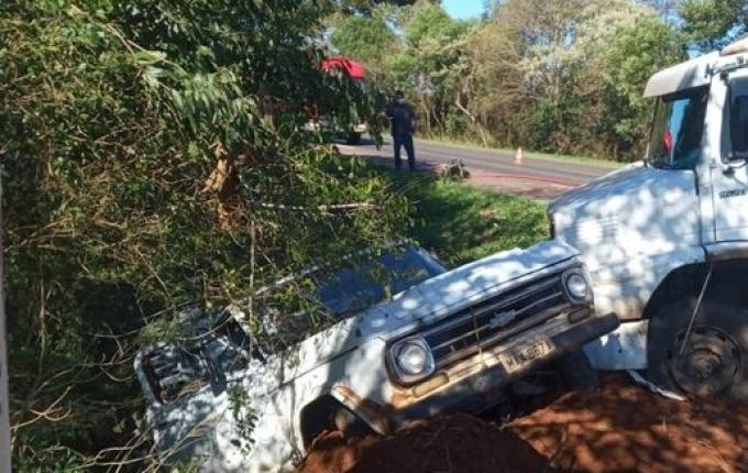 Colisão lateral deixa dois feridos na BR-163 em Dionísio Cerqueira