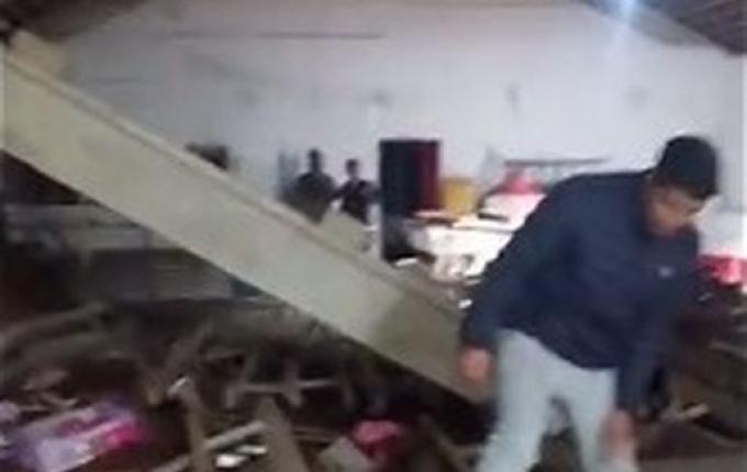 Telhado cai e deixa dezenas de feridos no Oeste Catarinense