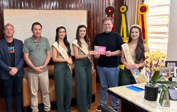 São José do Cedro recebe convite para a Expo Palma Sola 2025