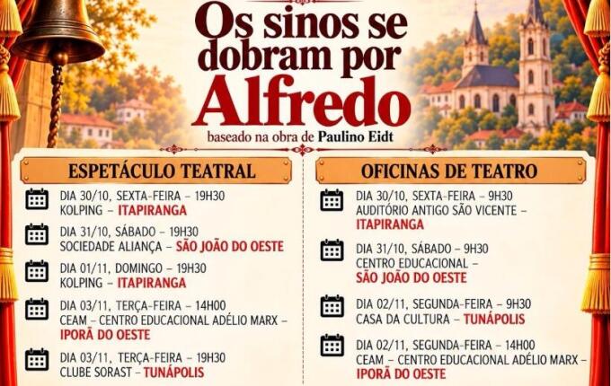 Companhia abre inscrições para oficinas de teatro em Itapiranga