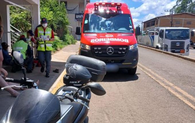 Atropelamento deixa três feridos em Itapiranga