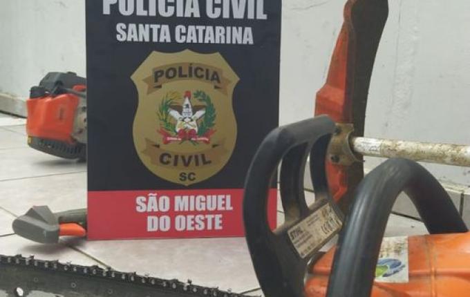 Polícia Civil recupera motosserra e roçadeira furtadas horas após o crime em SMO
