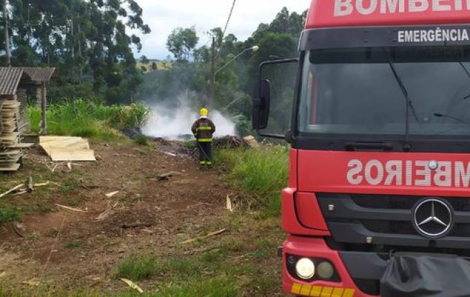 Incêndio em secador mobiliza bombeiros