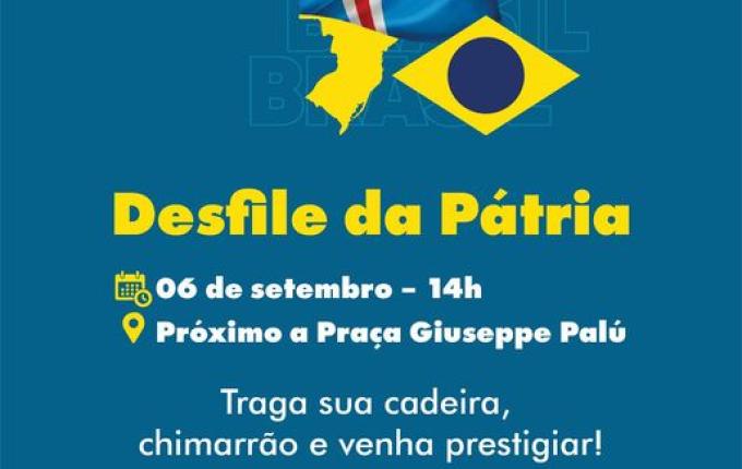 Mais de 30 entidades estão confirmadas para o Desfile Cívico em Guaraciaba