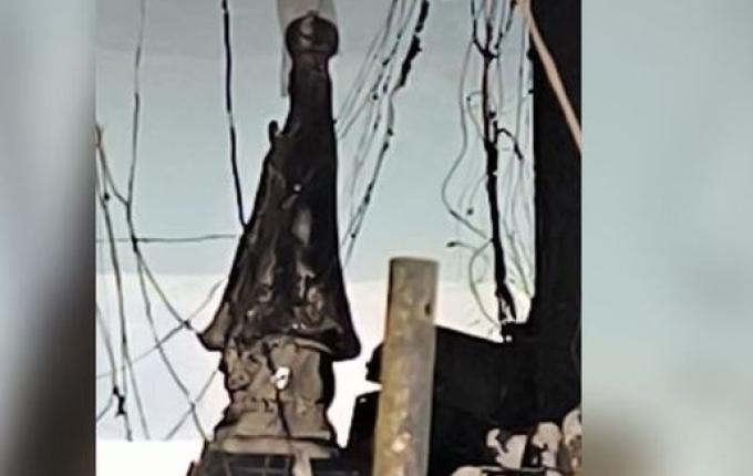 Imagem de Nossa Senhora é furtada após incêndio em empresa em SMOeste