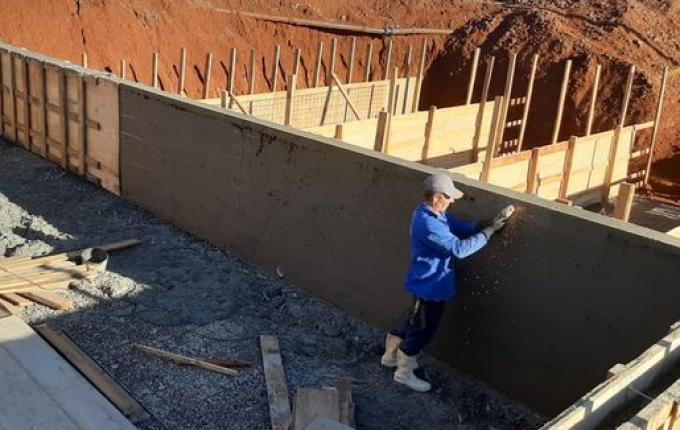 Construção da estação de tratamento de efluentes está em ritmo acelerado