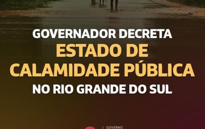 Rio Grande do Sul decreta estado de calamidade pública por conta das cheias