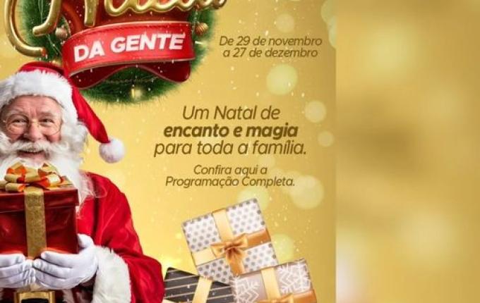 "Natal da Gente" começa neste sábado em SMO com chegada do Papai Noel