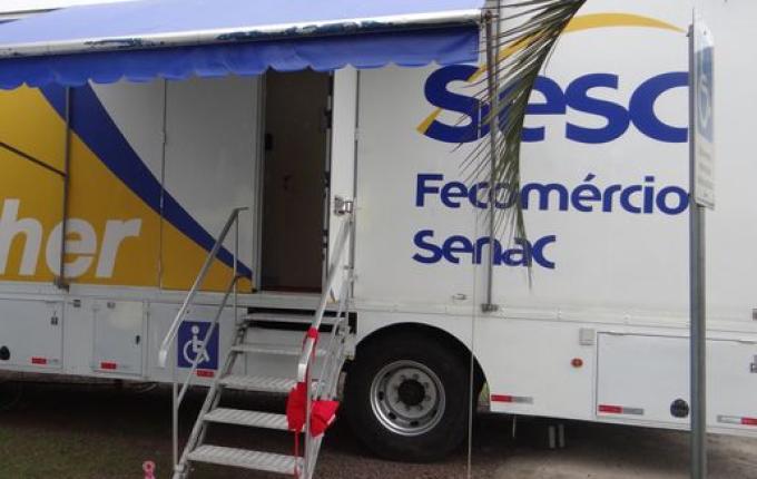 Caminhão do Sesc retorna a Iporã do Oeste para oferecer exames preventivos