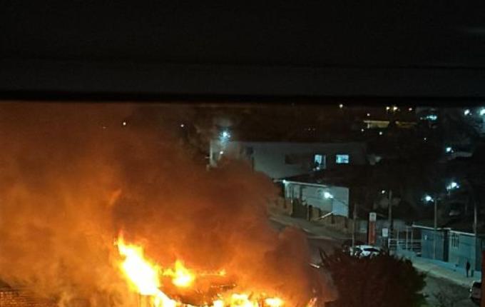 Incêndio destrói residência em São Lourenço do Oeste