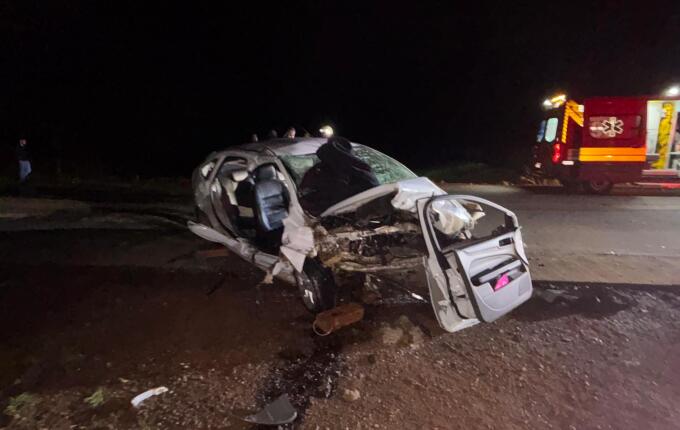 Homem morre e duas mulheres ficam feridas em grave acidente na BR-163