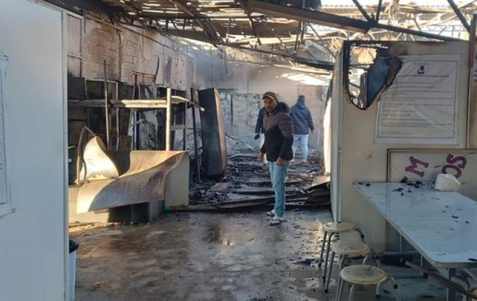 Bombeiros controlam incêndio em alojamento de operários da BR-163 em SJC