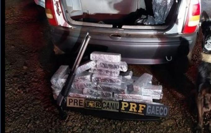 Polícia prende quatro pessoas com arma e 40 quilos de drogas em Iporã do Oeste