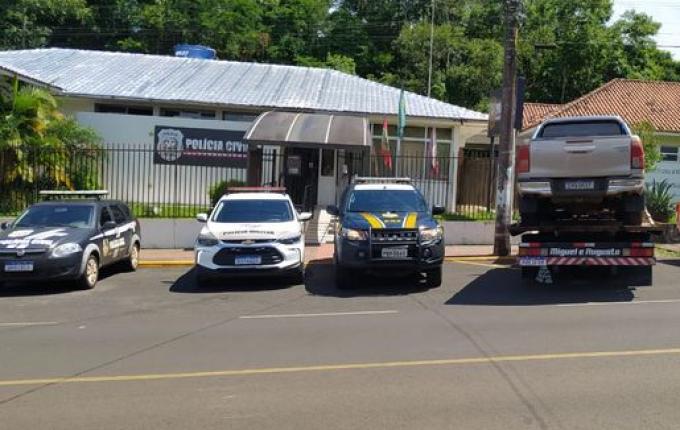 Veículo com registro de furto é recuperado em ação conjunta em Descanso