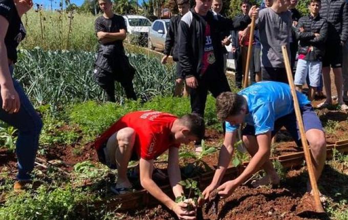 Lions Clube de Iporã do Oeste realiza mais uma etapa do Projeto 10 mil Árvores