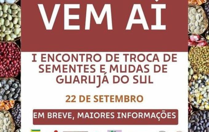 1º encontro para Troca de Sementes e Mudas deverá ser em setembro