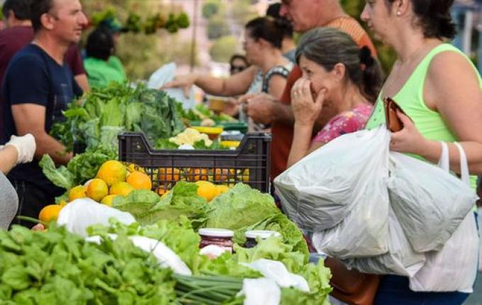 Feirantes iniciam comercialização de produtos na Área coberta da Praça Central