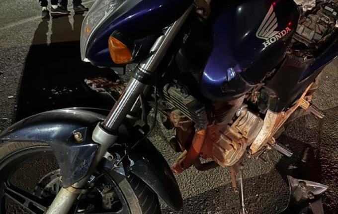 Motociclista fica ferido em acidente no Bairro São Jorge, em SMOeste