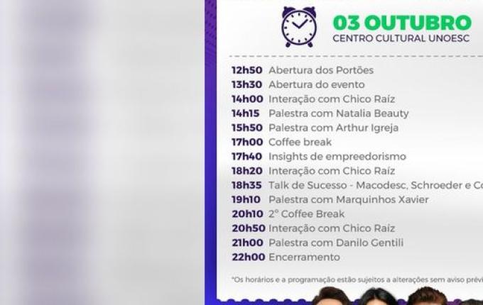 Summit Empresarial 2025 acontece nesta sexta em São Miguel do Oeste