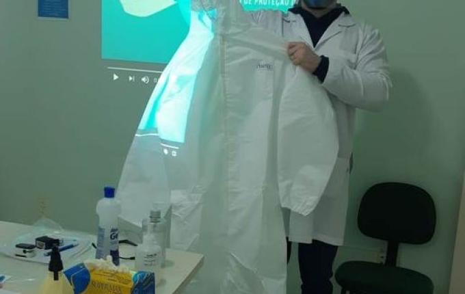 Profissionais da saúde recebem capacitação sobre uso correto de Epi’s