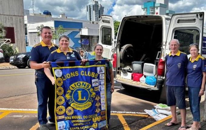 Ação do Lions Club Universidade transforma descarte eletrônico em Natal Solidário