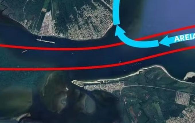 Itapoá terá obra inédita de alargamento de praia com areia retirada da dragagem da Baía da Babitonga