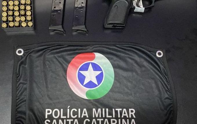 Homem é preso por porte ilegal de arma de fogo em Campo Erê