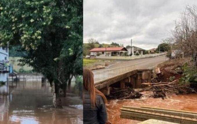 Palmitos decreta situação de emergência após fortes chuvas causarem inundações e prejuízos