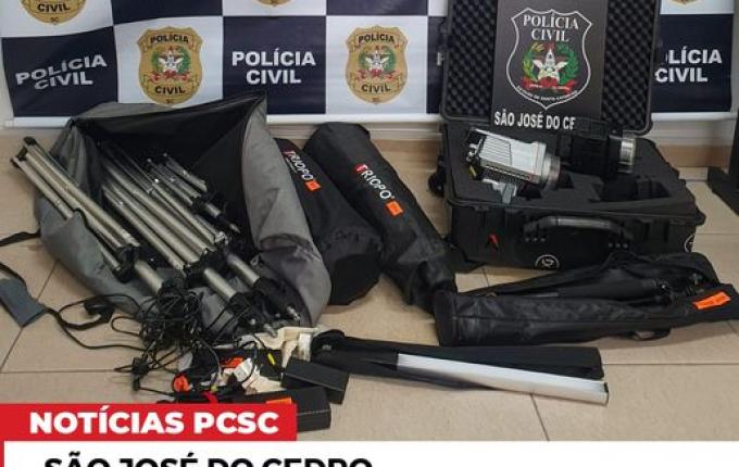 PC recupera equipamentos de iluminação furtados em SJCedro