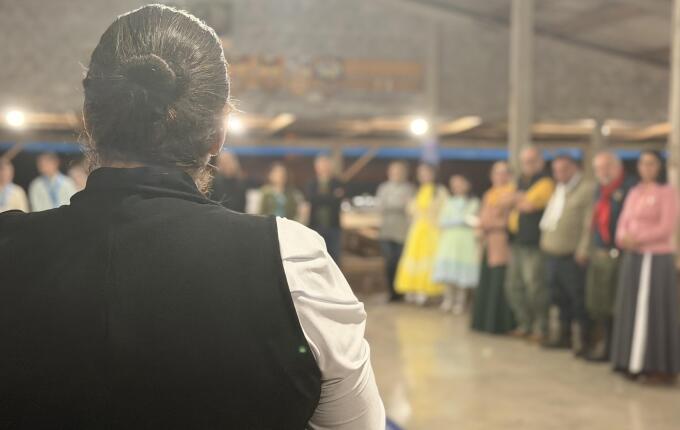 Culto Crioulo reúne tradicionalistas durante Acampamento Farrapo em São Miguel do Oeste