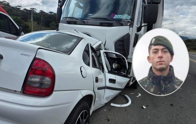 Jovem que morreu em acidente na BR-282 era cabo do Exército