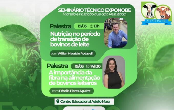 Seminário abre programação da 2ª Exponobe com foco na bovinocultura leiteira