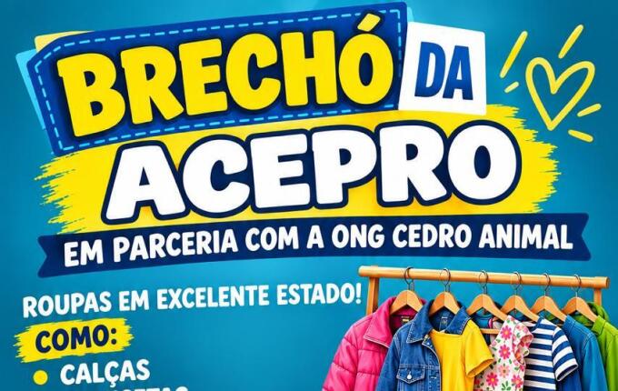 Brechó da Acepro oferece roupas a preços acessíveis e amplia ações solidárias em São José do Cedro