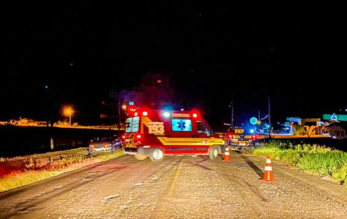 Atropelamento de cachorro deixa motociclista ferido em Guaraciaba