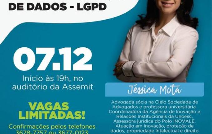 Parceria com Sebrae viabiliza evento sobre proteção de dados