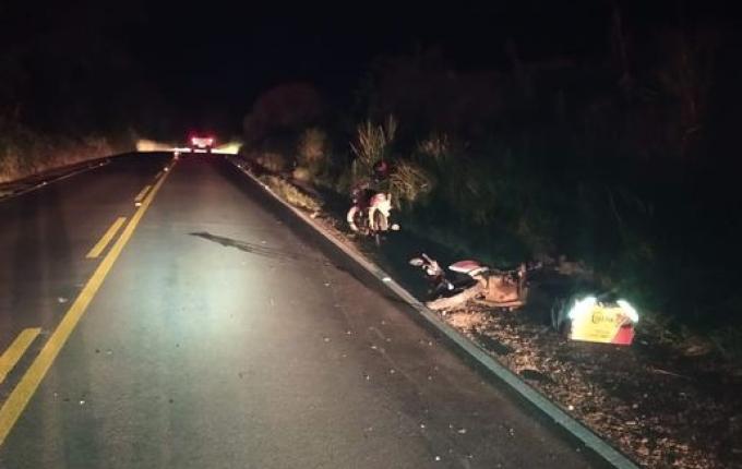 Colisão entre motocicletas deixa duas pessoas feridas na SC-163 em Iporã do Oeste
