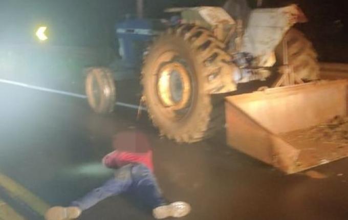 PMRv recupera trator furtado no interior de Descanso