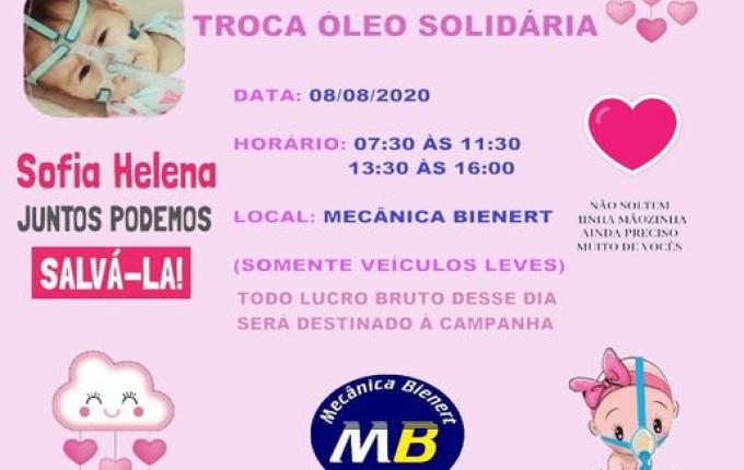 Empresa de Iporã do Oeste promove ação solidária em prol da menina Sofia Helena