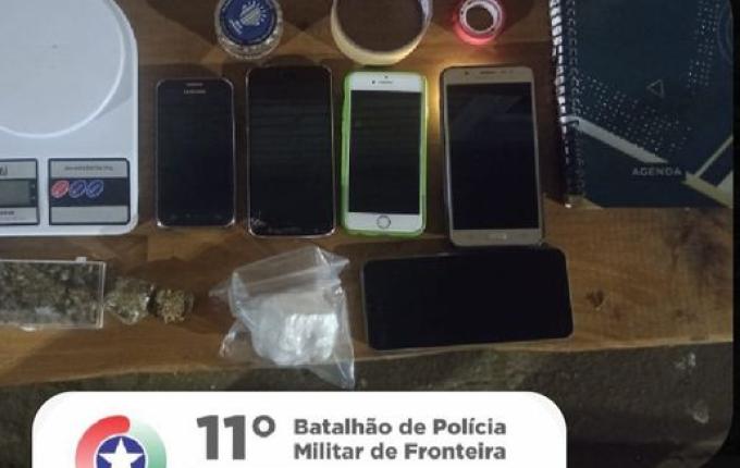 Três pessoas são presas por tráfico de drogas no centro de Riqueza